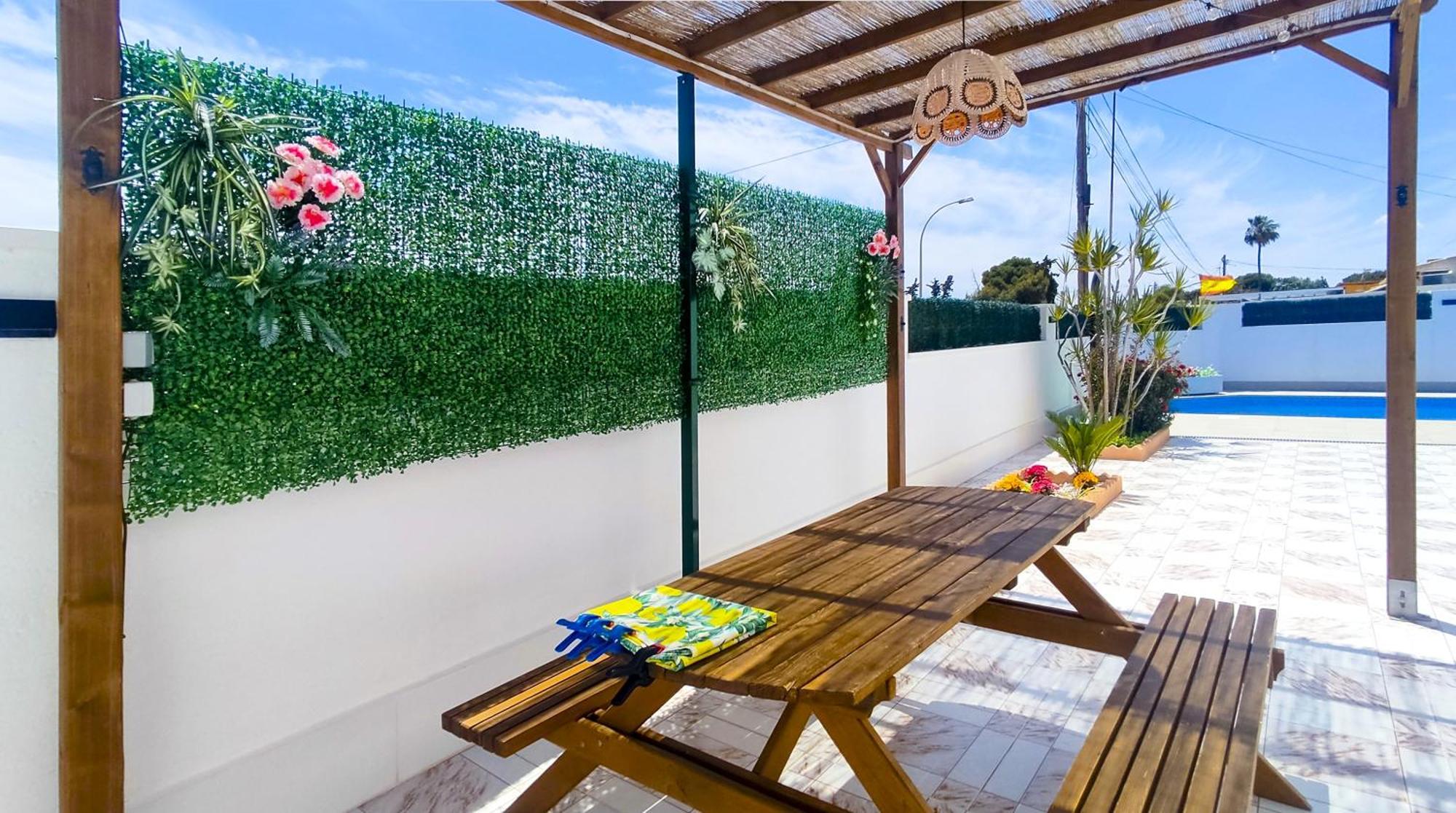 Villa Casa Soleada Piscina Climatizada Y Privada Santiago De La Ribera Esterno foto