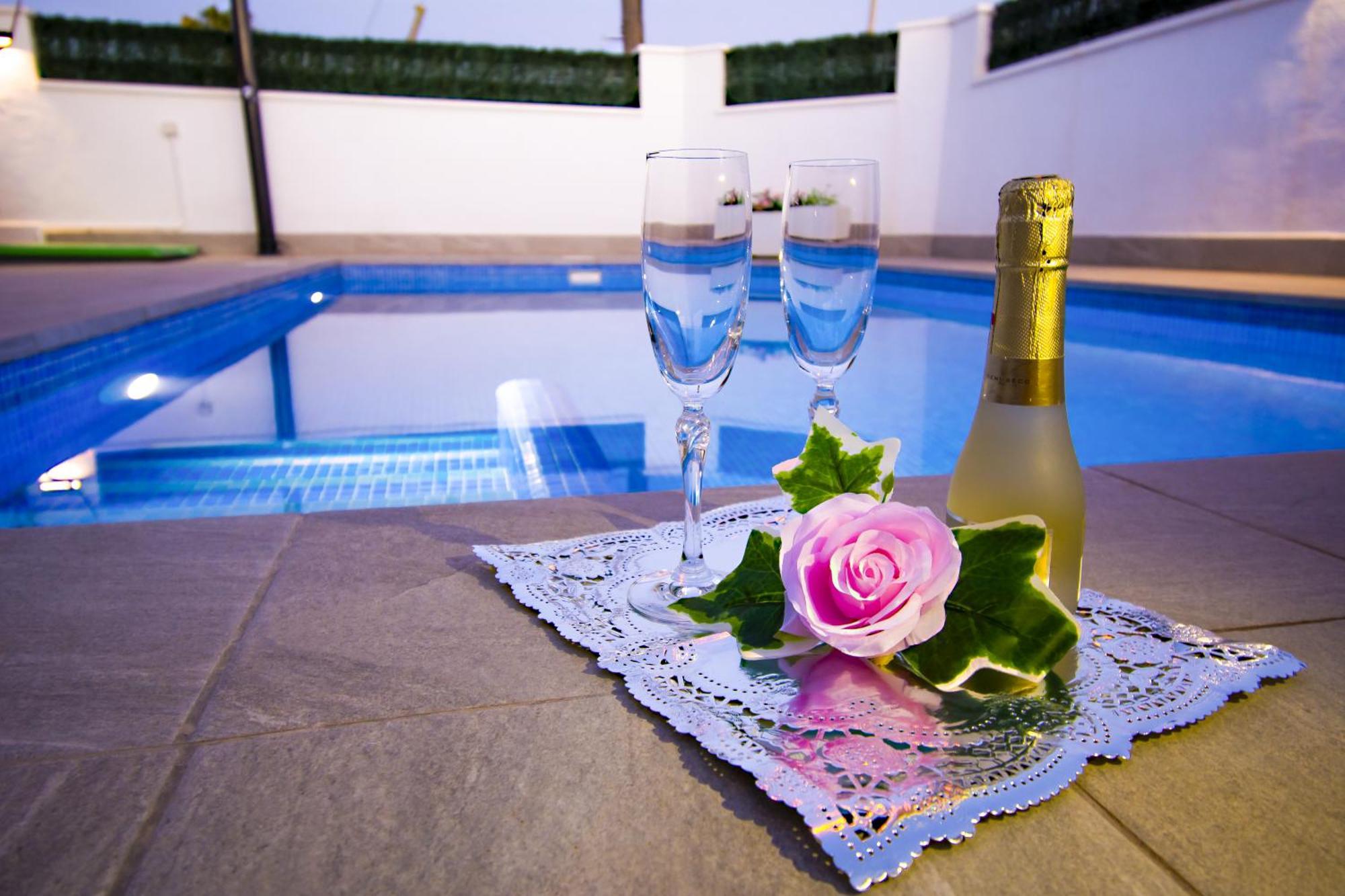 Villa Casa Soleada Piscina Climatizada Y Privada Santiago De La Ribera Esterno foto